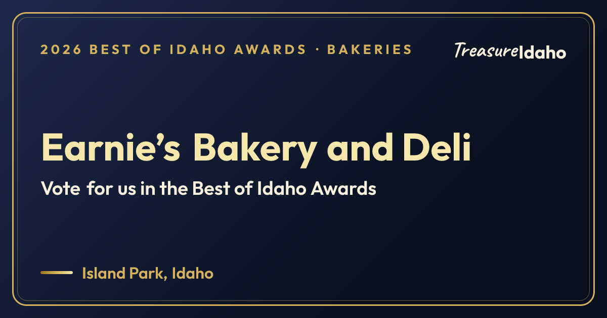 Vote for Earnie’s Bakery and Deli card for Bakeries
