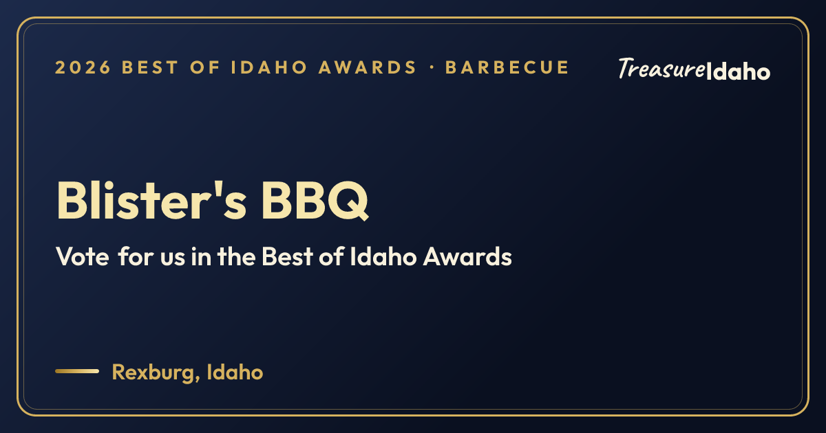 Vote for Blister's BBQ card for Barbecue