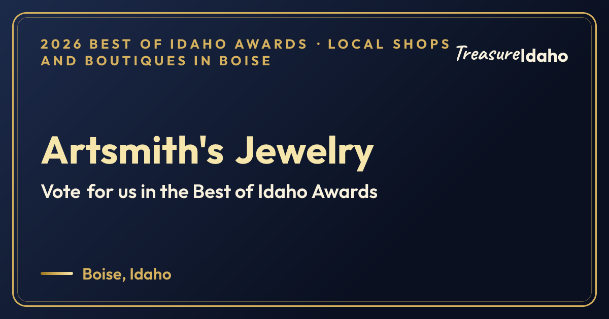 Vote for Artsmith's Jewelry card for Local shops and boutiques in Boise