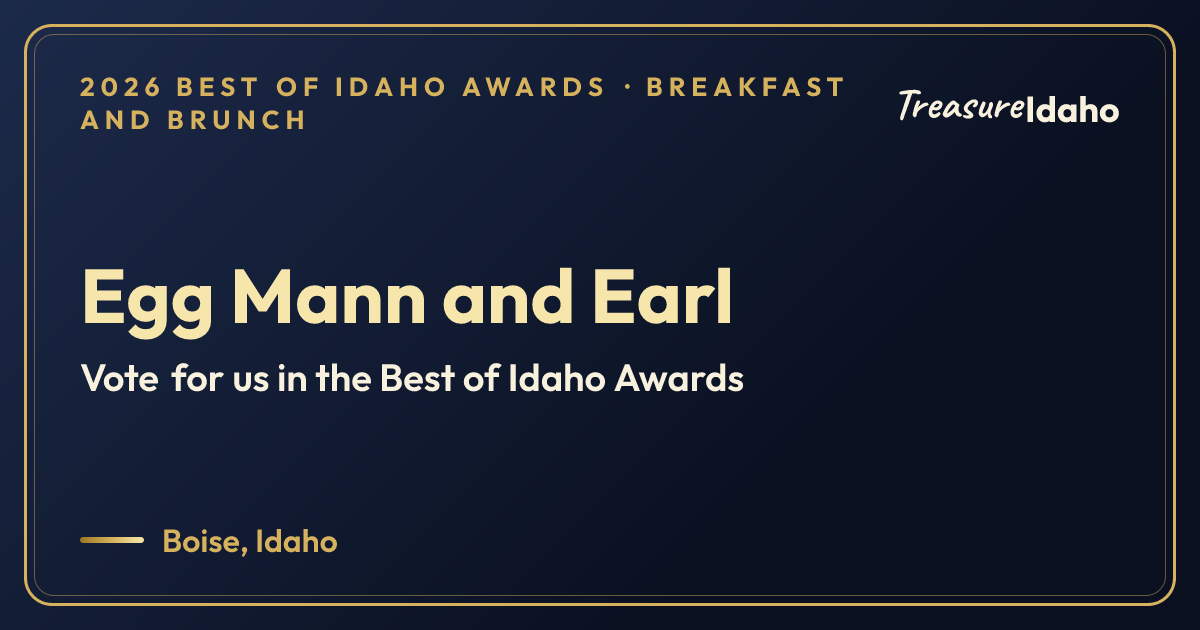 Vote for Egg Mann and Earl card for Breakfast and brunch