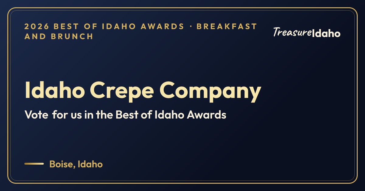 Vote for Idaho Crepe Company card for Breakfast and brunch