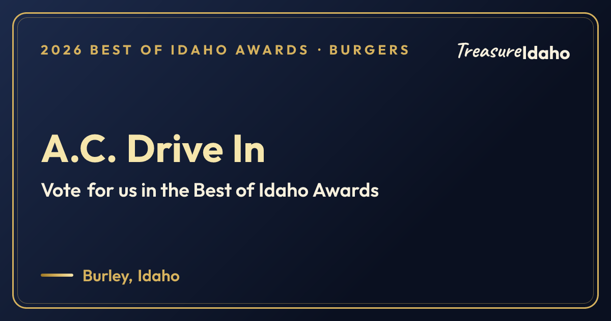 Vote for A.C. Drive In card for Burgers