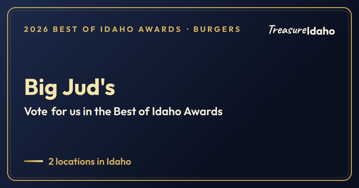 Vote for Big Jud's card for Burgers