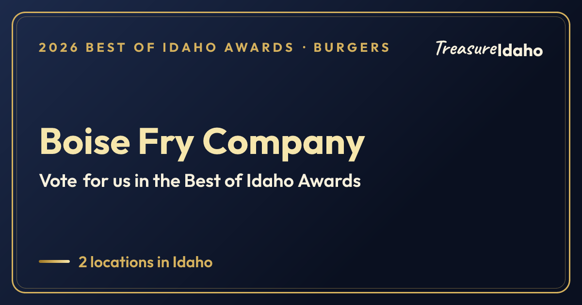 Vote for Boise Fry Company card for Burgers