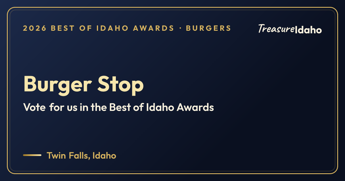 Vote for Burger Stop card for Burgers