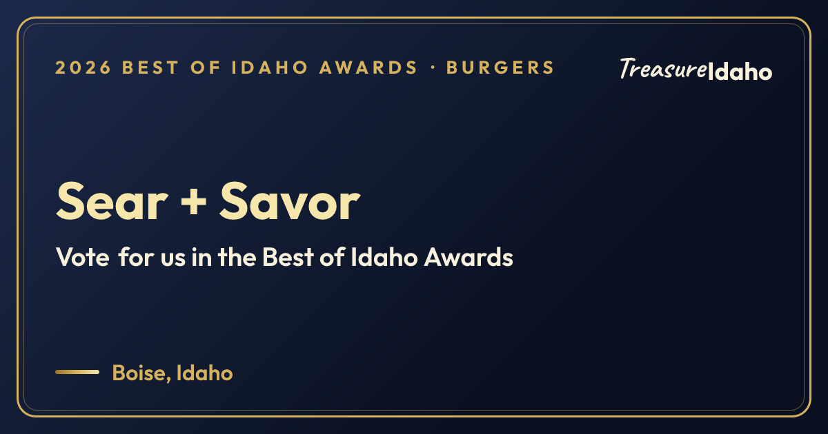 Vote for Sear + Savor card for Burgers