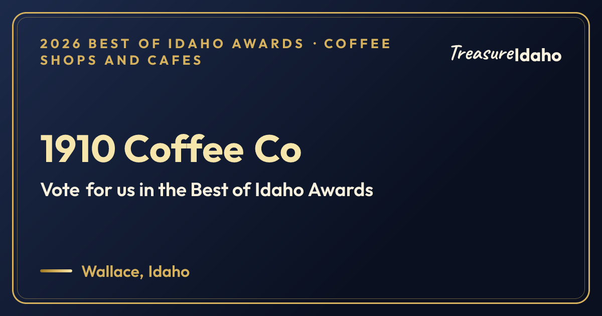 Vote for 1910 Coffee Co card for Coffee shops and cafes
