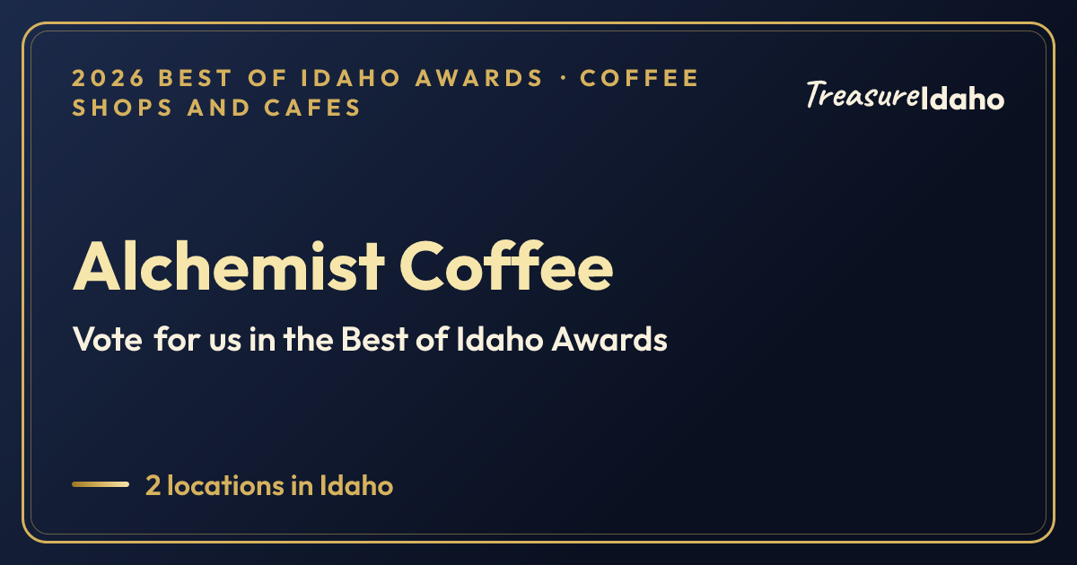Vote for Alchemist Coffee card for Coffee shops and cafes