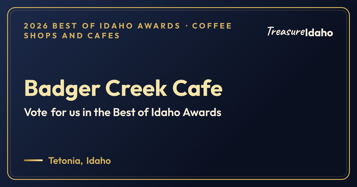 Vote for Badger Creek Cafe card for Coffee shops and cafes