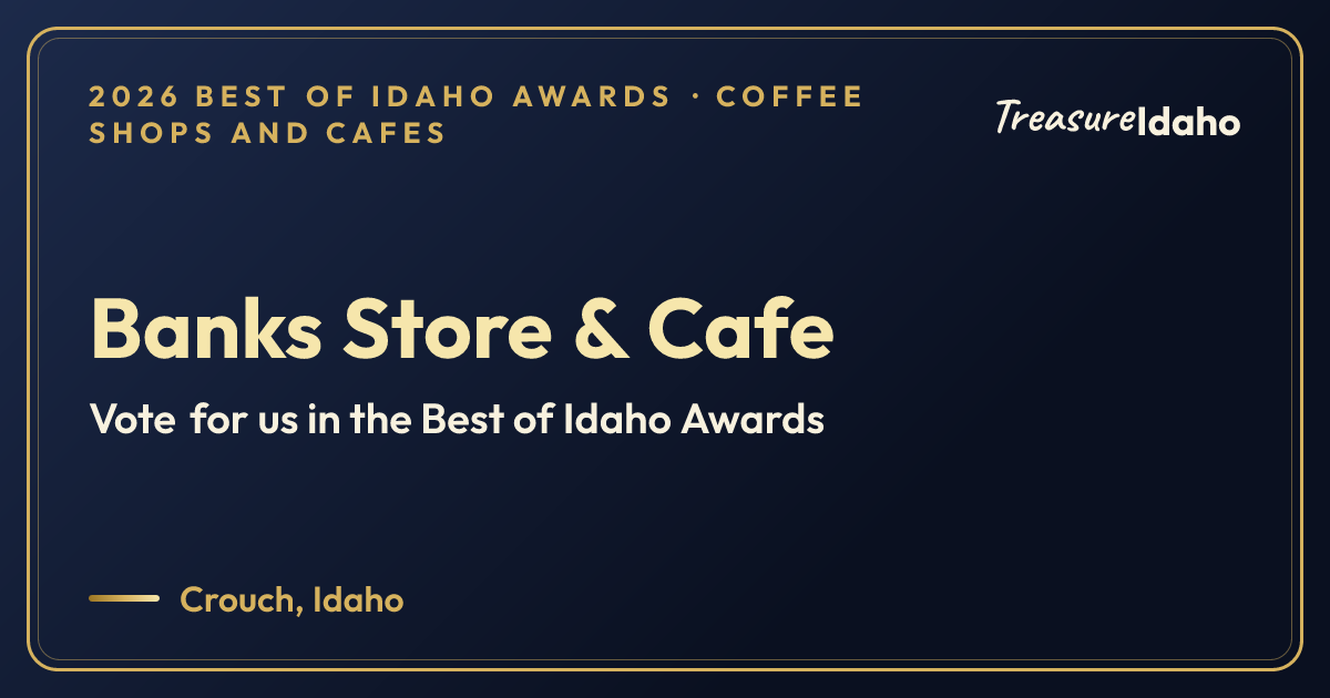 Vote for Banks Store & Cafe card for Coffee shops and cafes