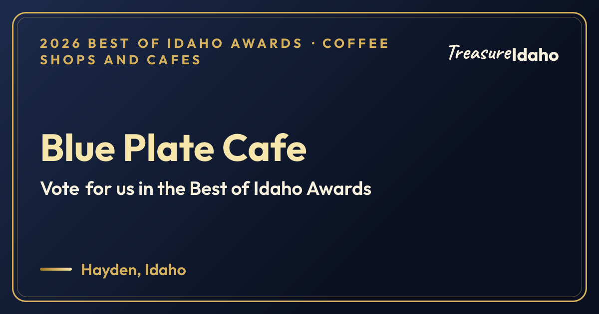 Vote for Blue Plate Cafe card for Coffee shops and cafes