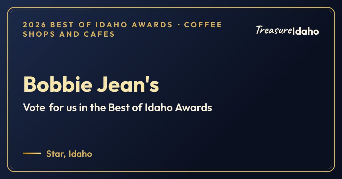 Vote for Bobbie Jean's card for Coffee shops and cafes