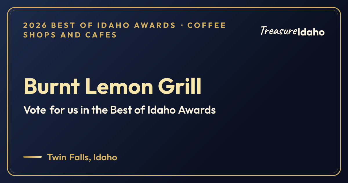 Vote for Burnt Lemon Grill card for Coffee shops and cafes
