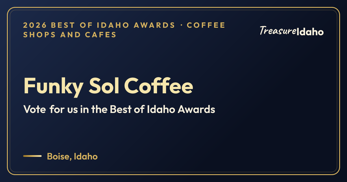 Vote for Funky Sol Coffee card for Coffee shops and cafes