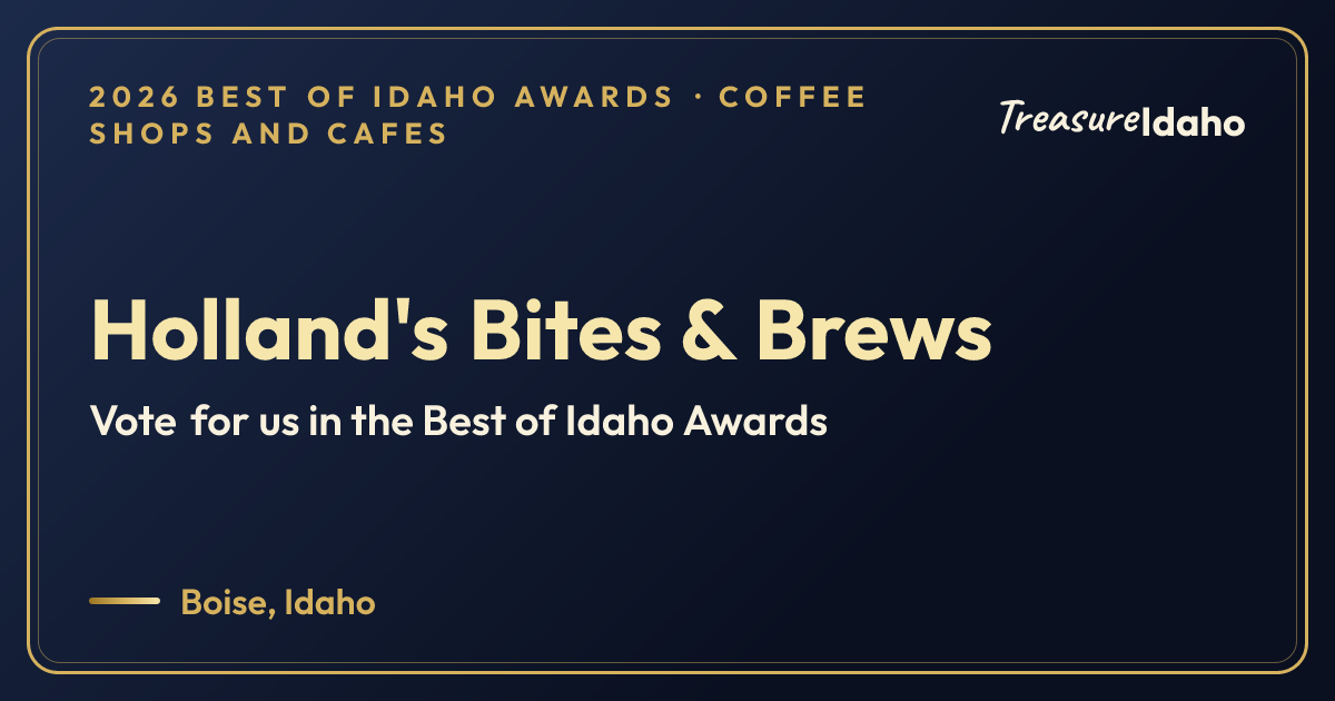 Vote for Holland's Bites & Brews card for Coffee shops and cafes