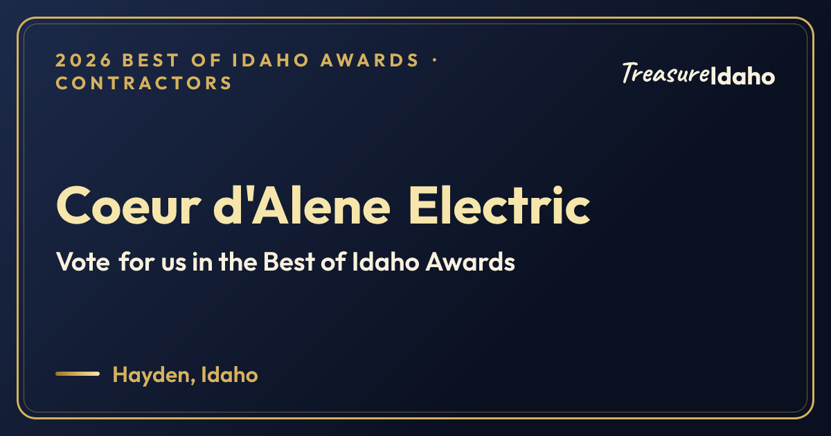 Vote for Coeur d'Alene Electric card for Contractors