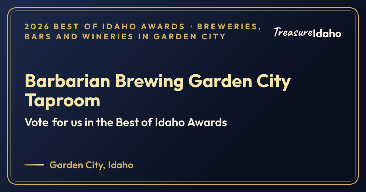 Vote for Barbarian Brewing Garden City Taproom card for Breweries, bars and wineries in Garden City