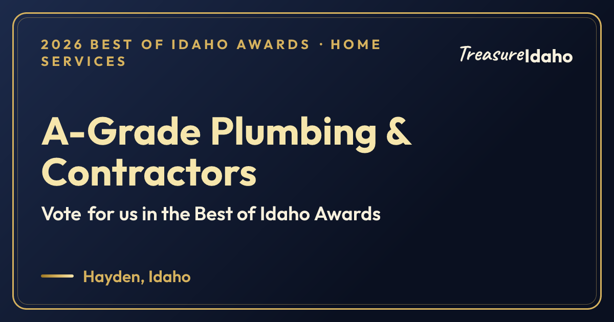 Vote for A-Grade Plumbing & Contractors card for Home services