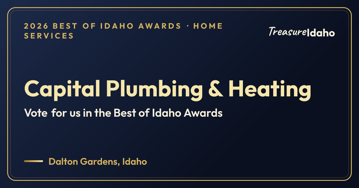Vote for Capital Plumbing & Heating card for Home services