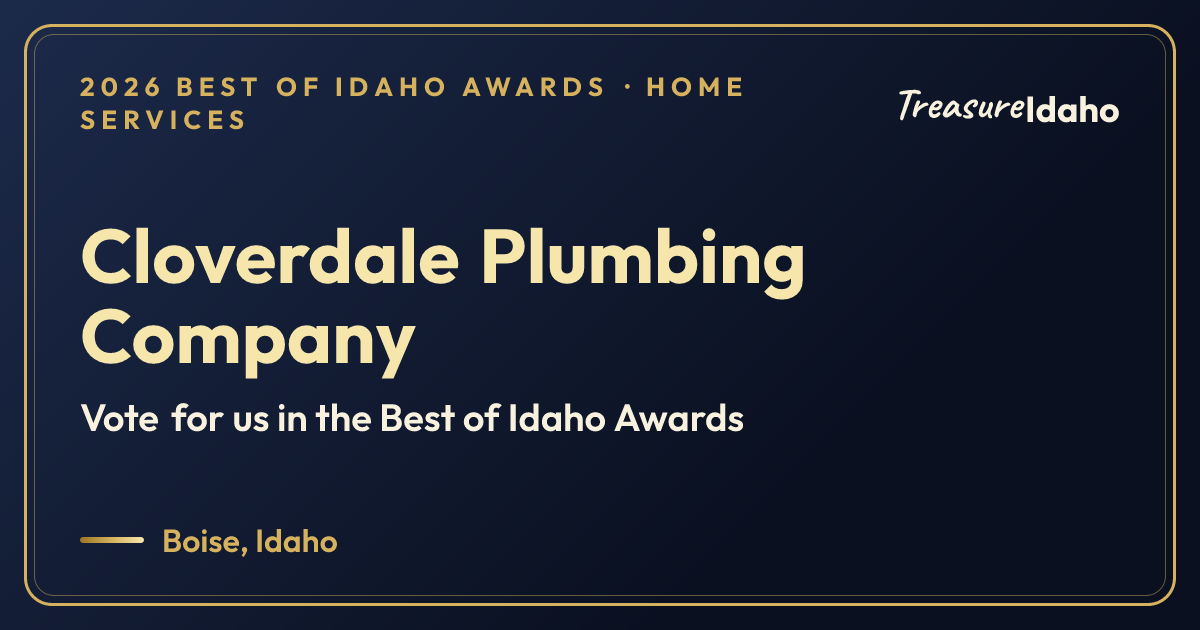 Vote for Cloverdale Plumbing Company card for Home services