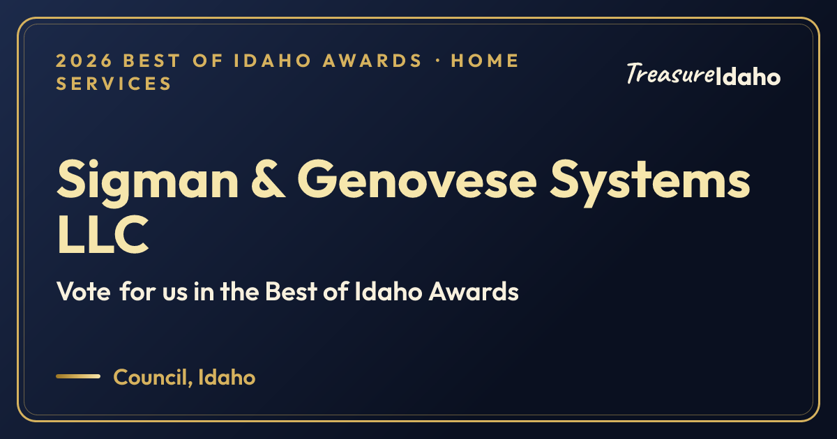 Vote for Sigman & Genovese Systems LLC card for Home services