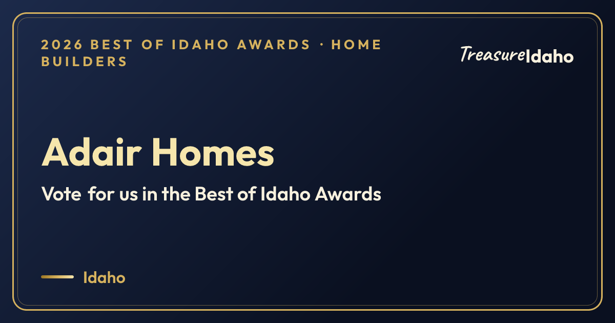 Vote for Adair Homes card for Home builders