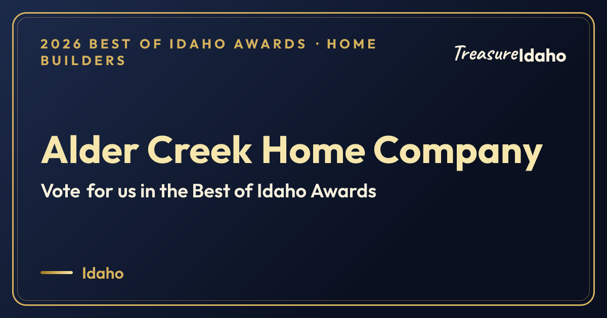 Vote for Alder Creek Home Company card for Home builders