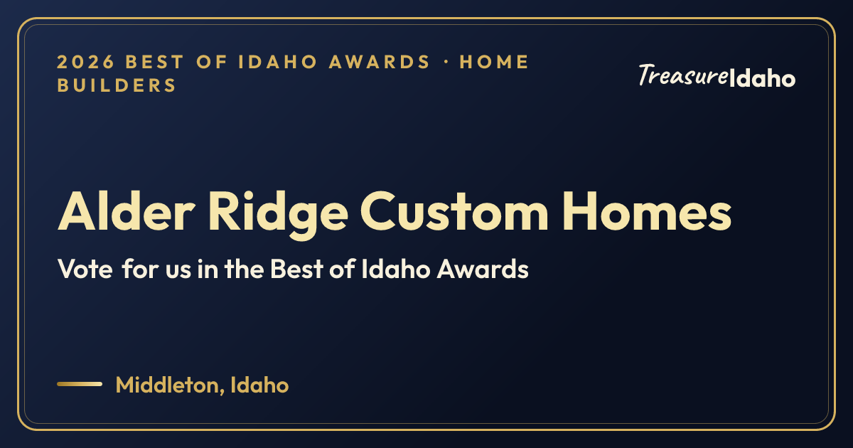 Vote for Alder Ridge Custom Homes card for Home builders