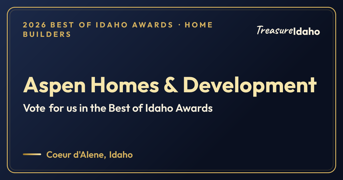 Vote for Aspen Homes & Development card for Home builders
