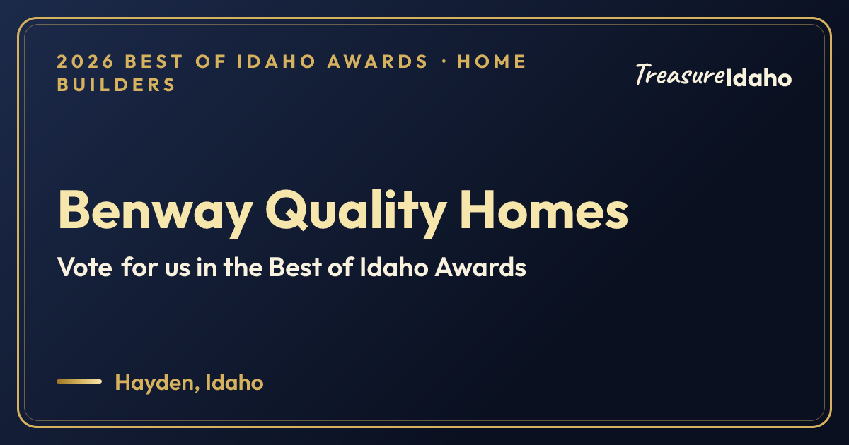 Vote for Benway Quality Homes card for Home builders