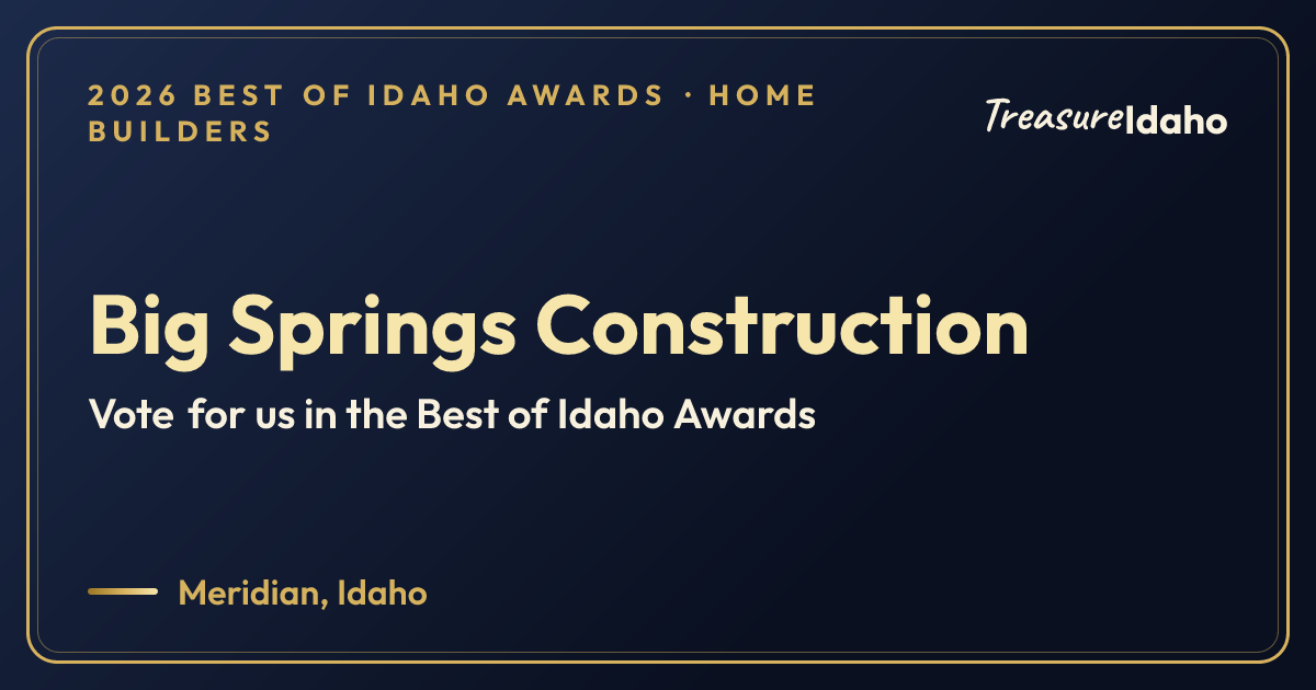 Vote for Big Springs Construction card for Home builders