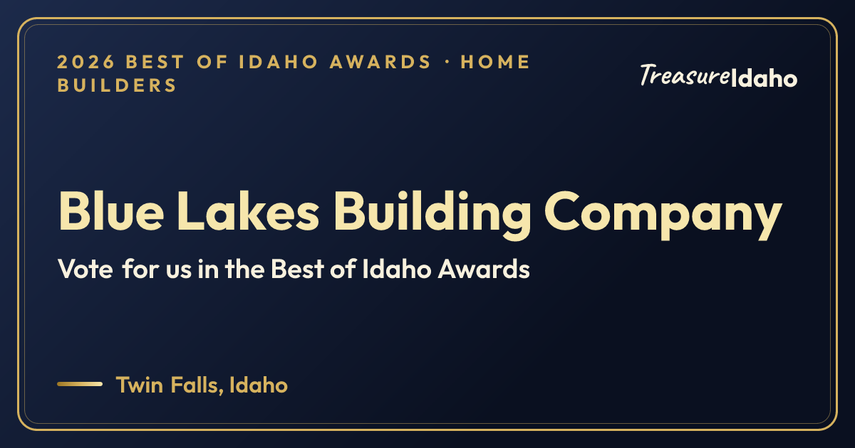 Vote for Blue Lakes Building Company card for Home builders