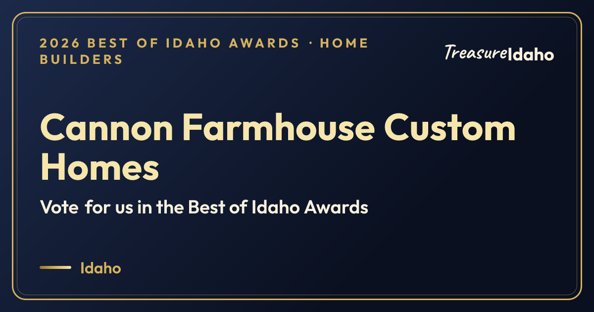 Vote for Cannon Farmhouse Custom Homes card for Home builders