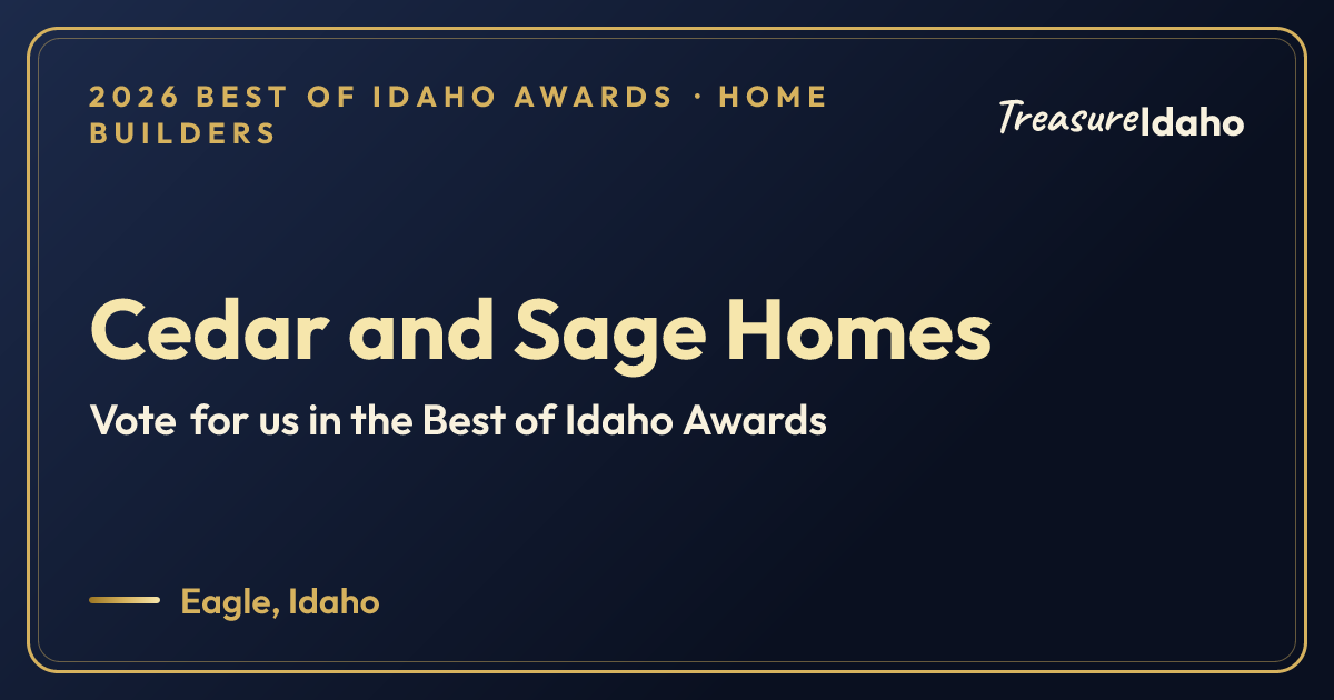 Vote for Cedar and Sage Homes card for Home builders