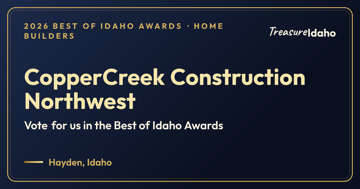 Vote for CopperCreek Construction Northwest card for Home builders