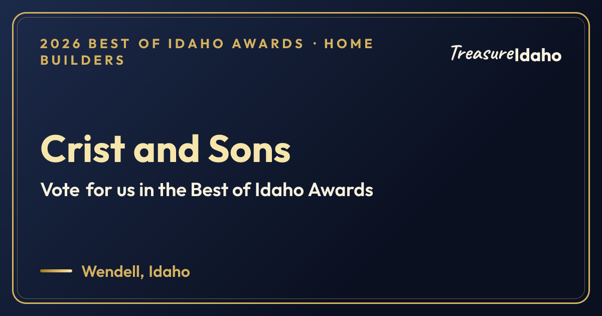 Vote for Crist and Sons card for Home builders