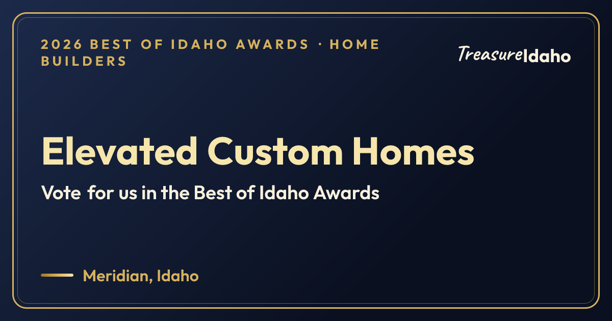 Vote for Elevated Custom Homes card for Home builders