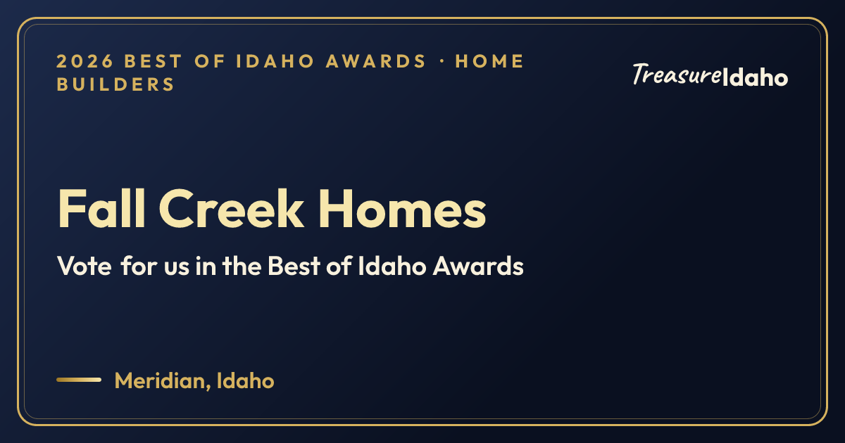 Vote for Fall Creek Homes card for Home builders