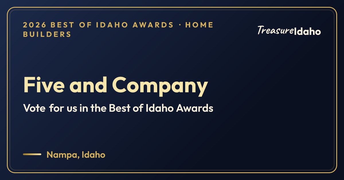 Vote for Five and Company card for Home builders