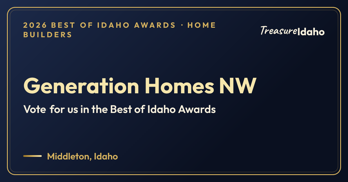 Vote for Generation Homes NW card for Home builders
