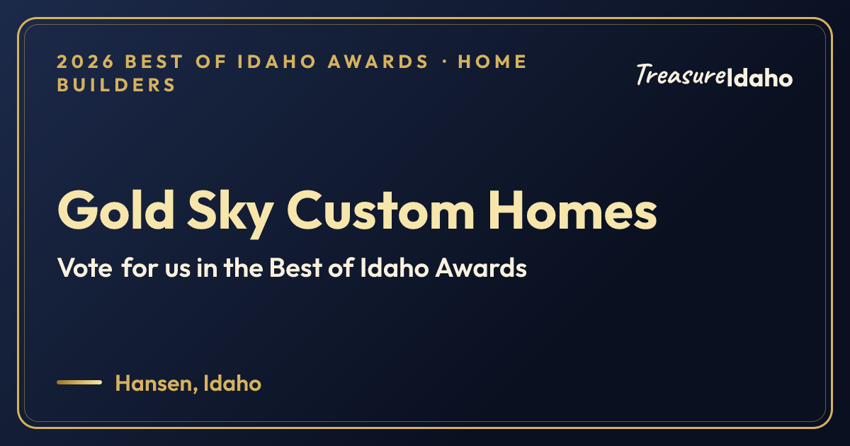 Vote for Gold Sky Custom Homes card for Home builders