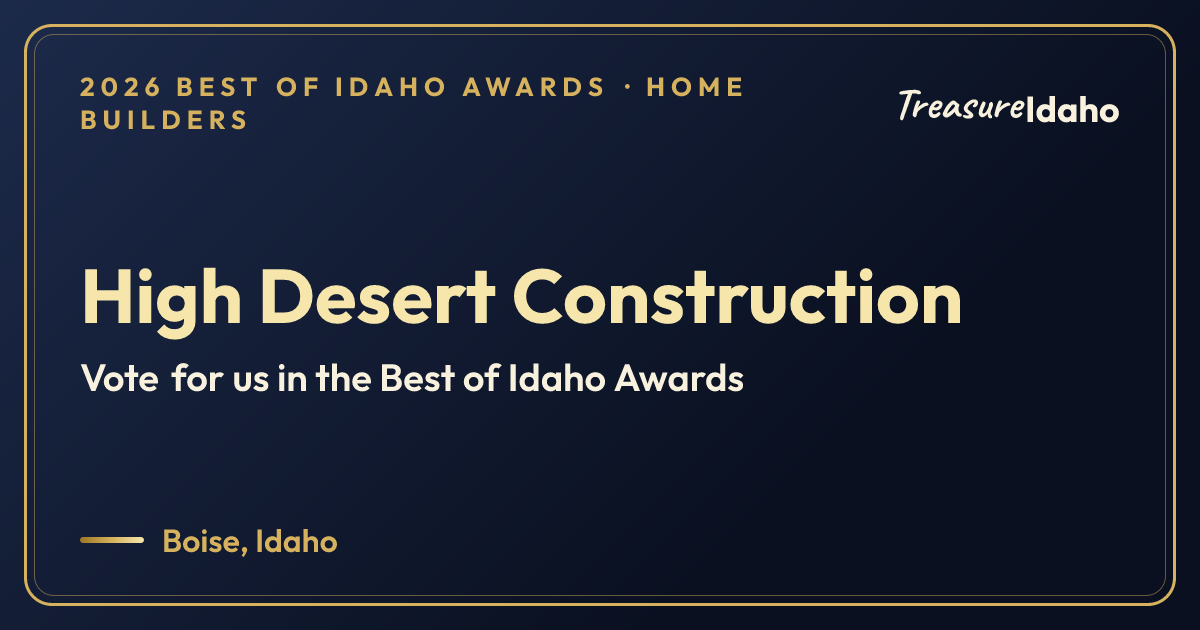 Vote for High Desert Construction card for Home builders