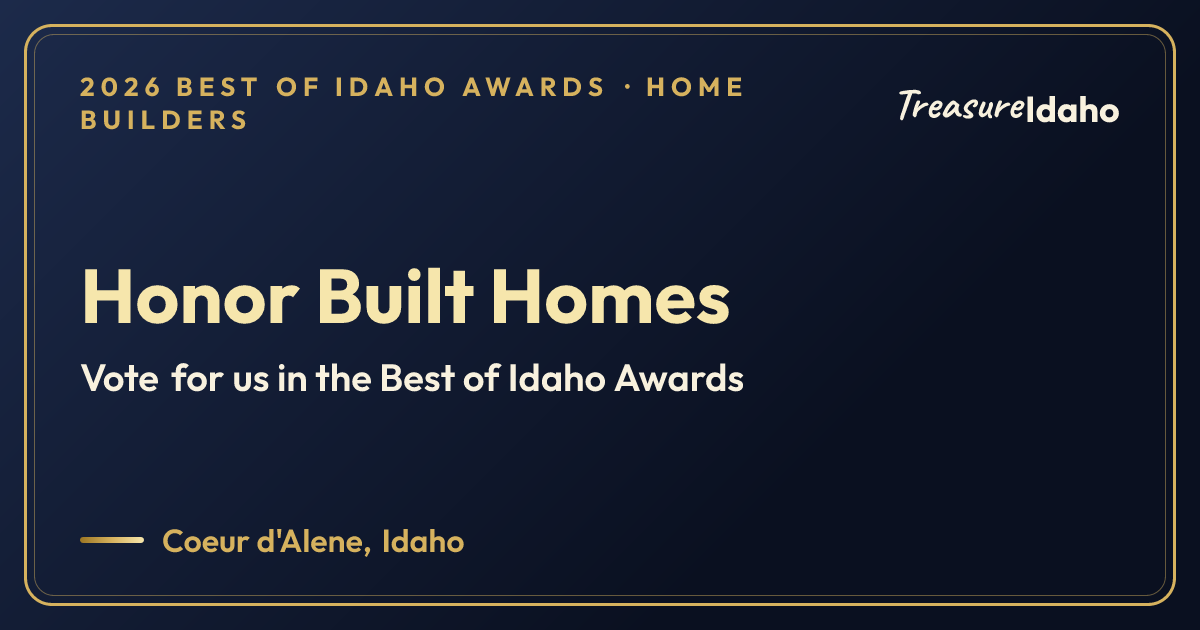 Vote for Honor Built Homes card for Home builders