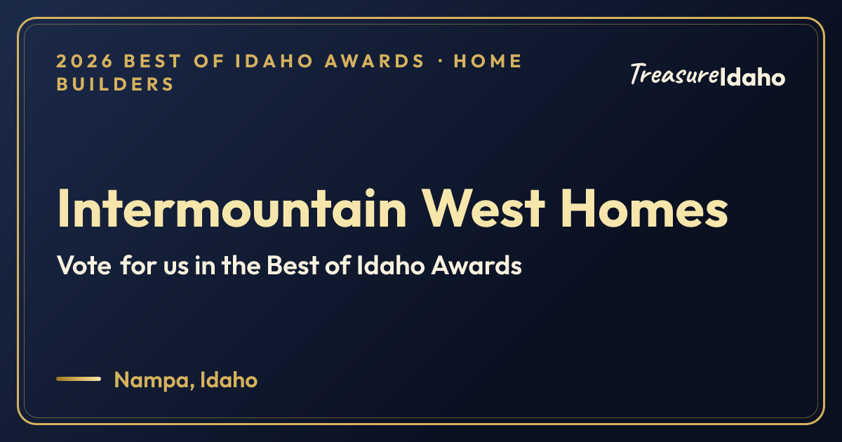 Vote for Intermountain West Homes card for Home builders