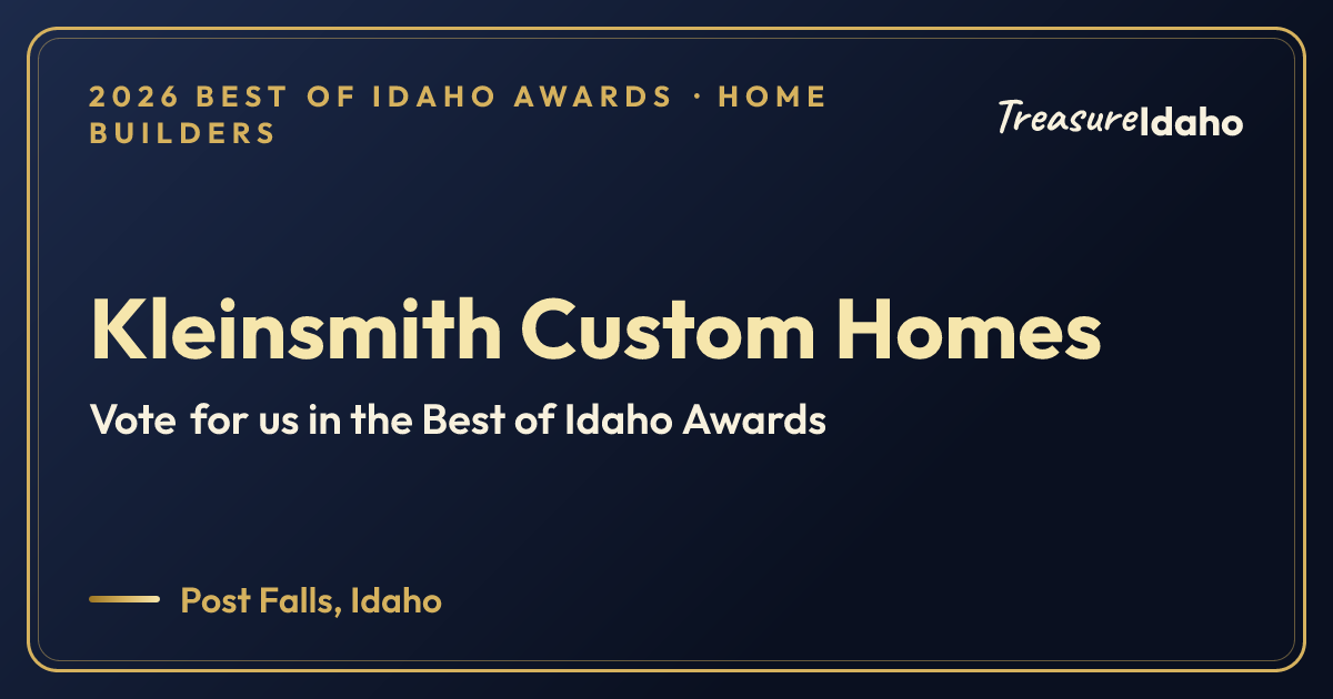 Vote for Kleinsmith Custom Homes card for Home builders