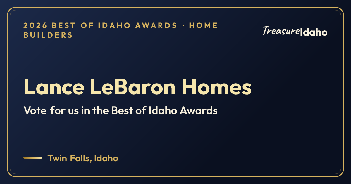 Vote for Lance LeBaron Homes card for Home builders