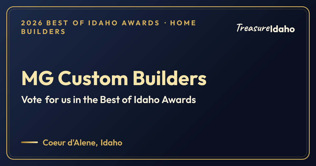 Vote for MG Custom Builders card for Home builders