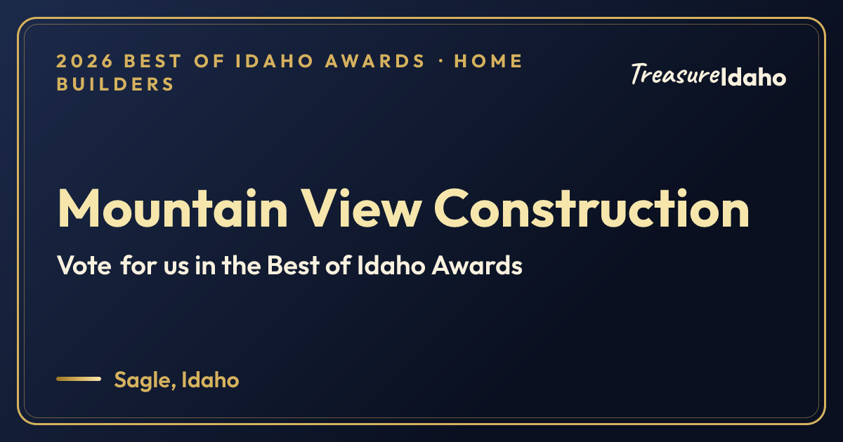 Vote for Mountain View Construction card for Home builders