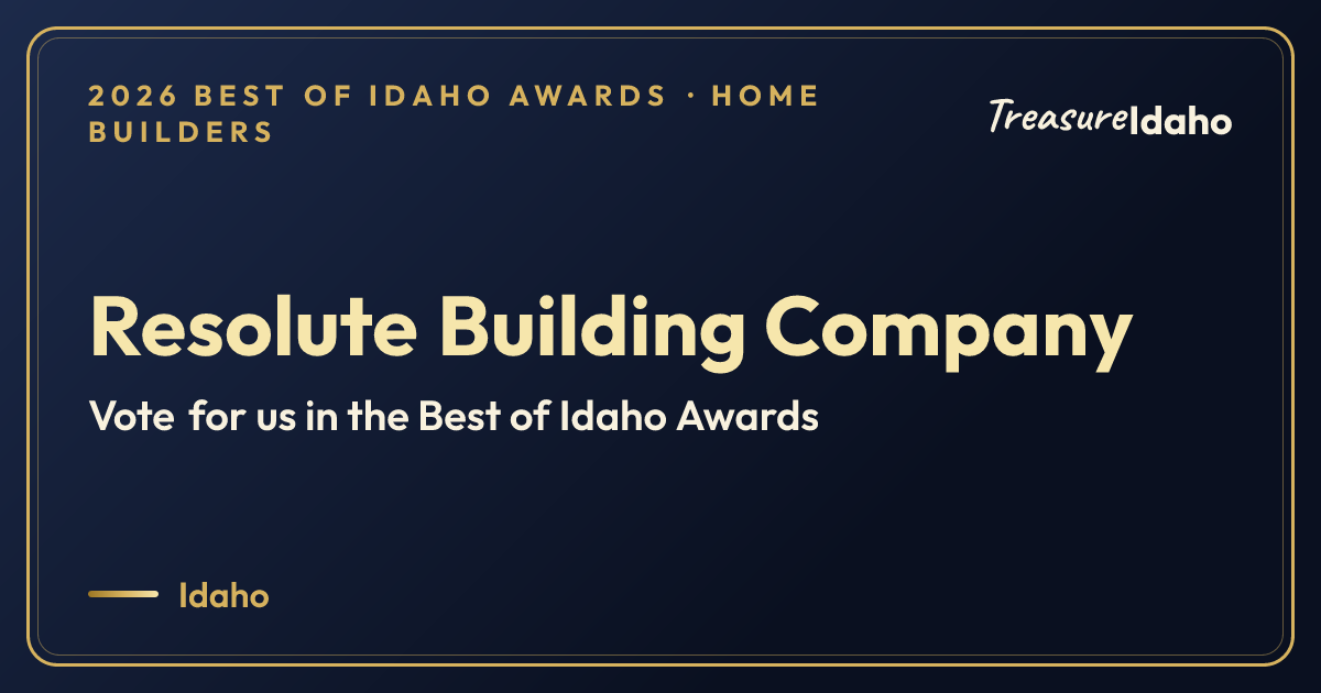 Vote for Resolute Building Company card for Home builders