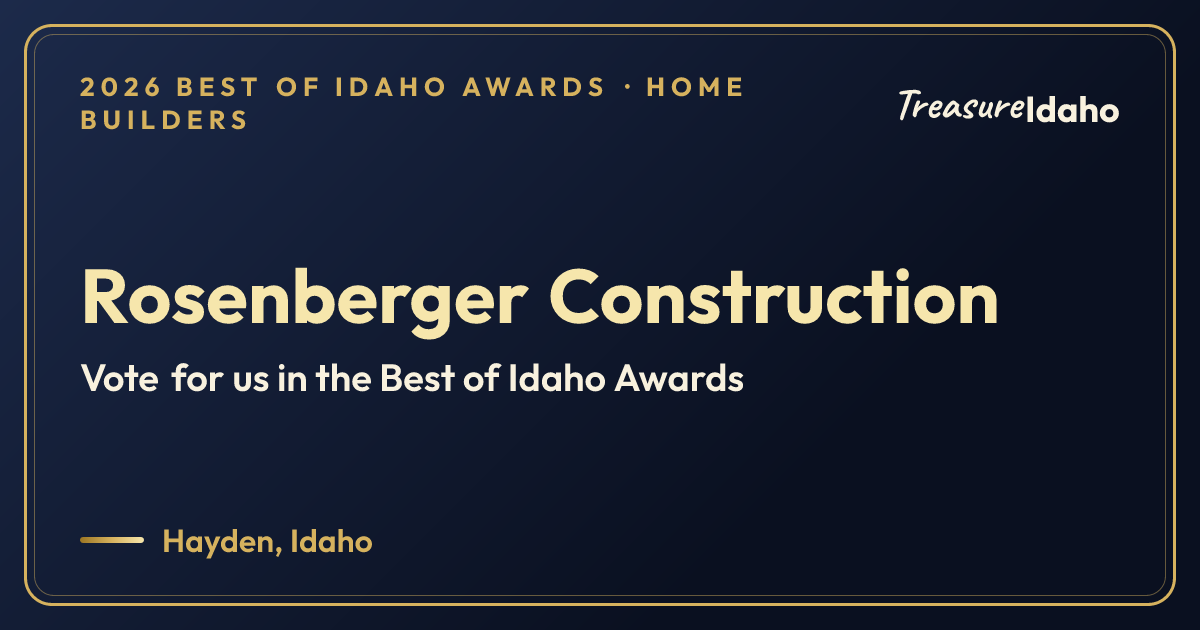 Vote for Rosenberger Construction card for Home builders